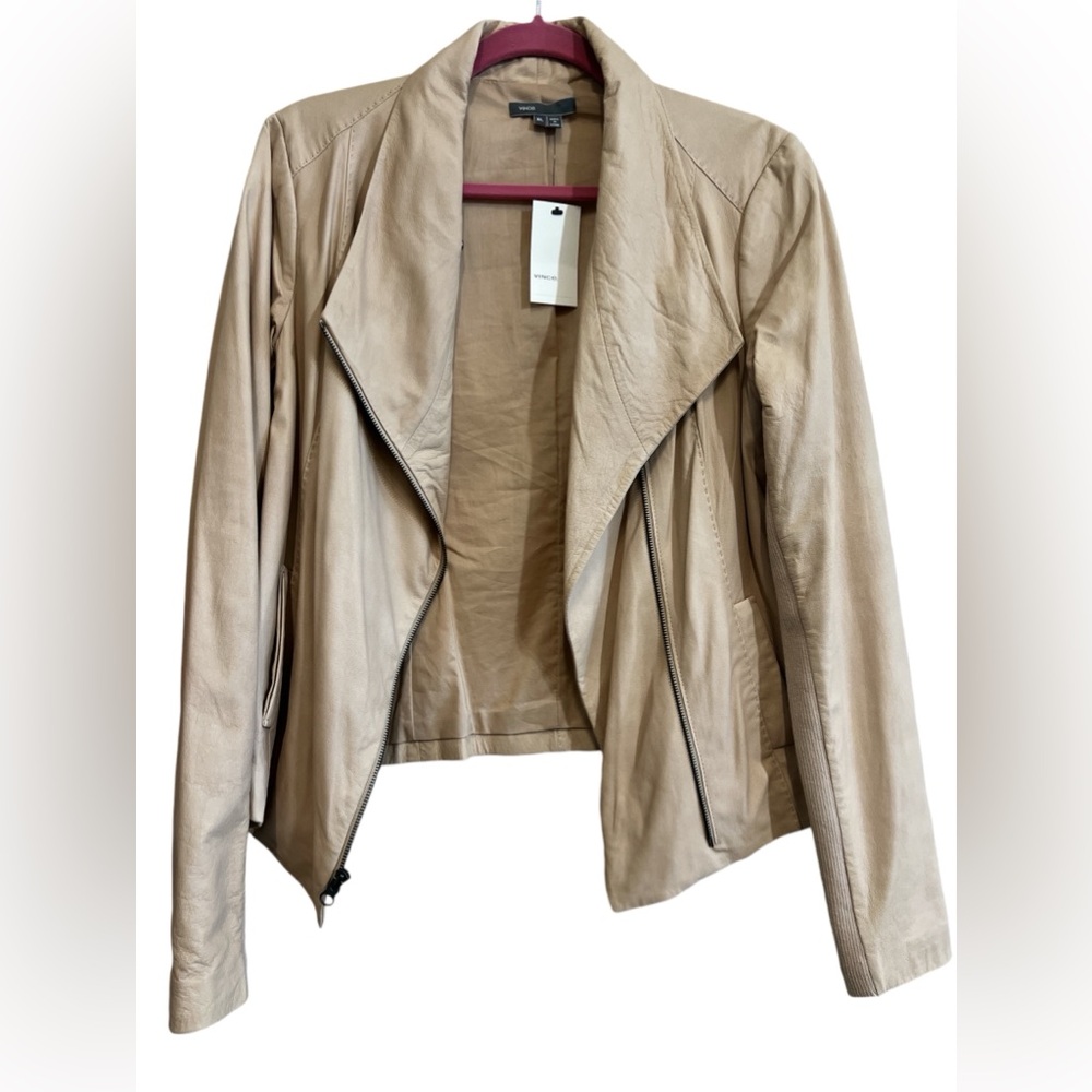 Vince 100% Leather Jacket Women’s Size XL